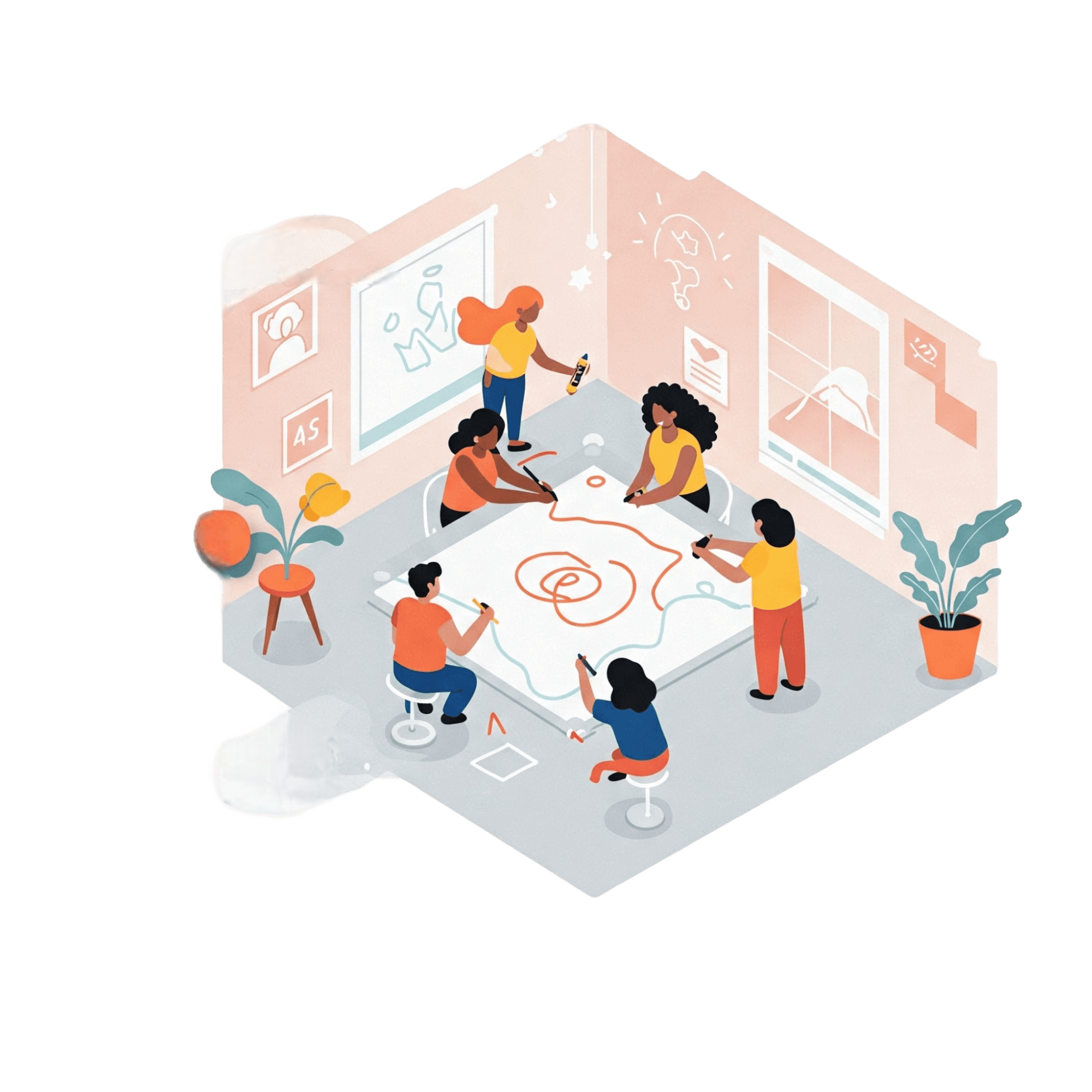 Creative Team Drawing